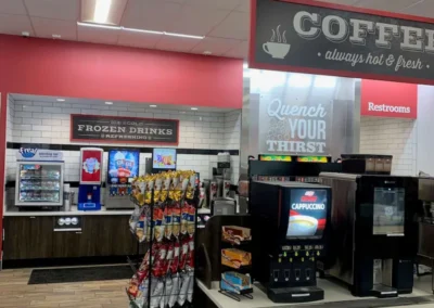 Coffee bar at Davis Express in Prince George
